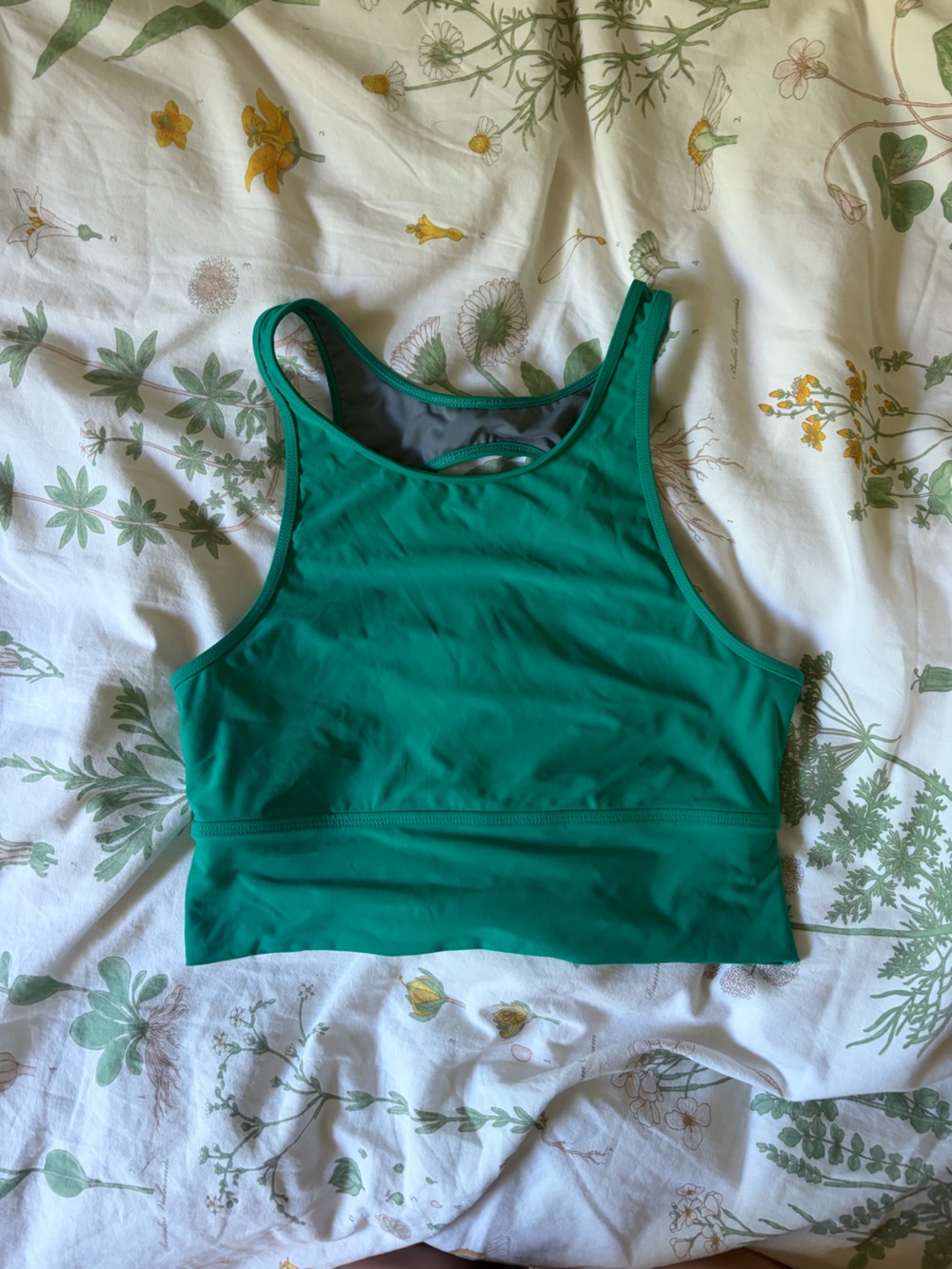 Jolyn Sarae Emerald Green Racerback Sports Bralette